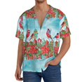 thumbnail image 1 of Kdxio Men'S Hawaiian Shirt For Men Short Sleeve Shirt Birds Summer Casual Holiday Beach Button Down T-Shirts, 1 of 5