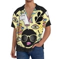 thumbnail image 1 of Kdxio Men'S Hawaiian Shirt For Men Short Sleeve Shirt Black Head African Woman Summer Casual Holiday Beach Button Down T-Shirts, 1 of 5