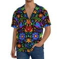 thumbnail image 1 of Kdxio Men'S Hawaiian Shirt For Men Short Sleeve Shirt Colorful Floral Summer Casual Holiday Beach Button Down T-Shirts, 1 of 5