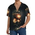 thumbnail image 1 of Kdxio Men'S Hawaiian Shirt For Men Short Sleeve Shirt Creative Poker Summer Casual Holiday Beach Button Down T-Shirts, 1 of 5