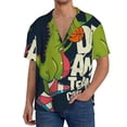 thumbnail image 1 of Kdxio Men'S Hawaiian Shirt For Men Short Sleeve Shirt Dinosaur Basketball Player Summer Casual Holiday Beach Button Down T-Shirts, 1 of 5