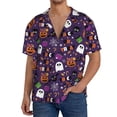 thumbnail image 1 of Kdxio Men'S Hawaiian Shirt For Men Short Sleeve Shirt Halloween Sweet Candy Summer Casual Holiday Beach Button Down T-Shirts, 1 of 5