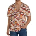 thumbnail image 1 of Kdxio Men'S Hawaiian Shirt For Men Short Sleeve Shirt Maneki-Neko Cats Summer Casual Holiday Beach Button Down T-Shirts, 1 of 5
