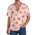 thumbnail image 1 of Kdxio Men'S Hawaiian Shirt For Men Short Sleeve Shirt Starfish Summer Casual Holiday Beach Button Down T-Shirts, 1 of 5