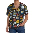 thumbnail image 1 of Kdxio Men'S Hawaiian Shirt For Men Short Sleeve Shirt Teeth Summer Casual Holiday Beach Button Down T-Shirts, 1 of 5