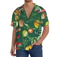 thumbnail image 1 of Kdxio Men'S Hawaiian Shirt For Men Short Sleeve Shirt Vegan Summer Casual Holiday Beach Button Down T-Shirts, 1 of 5