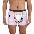 thumbnail image 1 of Kdxio Men's Boxer Briefs with Aerial Yoga for Unicorn Print - Comfortable and Breathable Underwear for Everyday Wear, 1 of 7