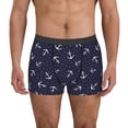 thumbnail image 1 of Kdxio Men's Boxer Briefs with Anchor Print - Comfortable and Breathable Underwear for Everyday Wear, 1 of 7