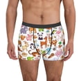 thumbnail image 1 of Kdxio Men's Boxer Briefs with Animal Cartoon Style Print - Comfortable and Breathable Underwear for Everyday Wear, 1 of 7