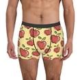thumbnail image 1 of Kdxio Men's Boxer Briefs with Apple Print - Comfortable and Breathable Underwear for Everyday Wear, 1 of 7