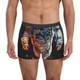 thumbnail image 1 of Kdxio Men's Boxer Briefs with Astronaut Cosmic Rainbow Print - Comfortable and Breathable Underwear for Everyday Wear, 1 of 5