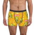 thumbnail image 1 of Kdxio Men's Boxer Briefs with Avocado Work Out Print - Comfortable and Breathable Underwear for Everyday Wear, 1 of 7