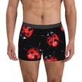 thumbnail image 1 of Kdxio Men's Boxer Briefs with Beautiful Red Ladybug Print - Comfortable and Breathable Underwear for Everyday Wear, 1 of 7