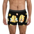 thumbnail image 1 of Kdxio Men's Boxer Briefs with Bee Happy Sunflower Gnomes Print - Comfortable and Breathable Underwear for Everyday Wear, 1 of 5