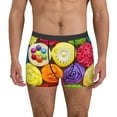 thumbnail image 1 of Kdxio Men's Boxer Briefs with Brightly Colored Cupcakes Print - Comfortable and Breathable Underwear for Everyday Wear, 1 of 7
