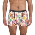 thumbnail image 1 of Kdxio Men's Boxer Briefs with Butterflies and Roses Print - Comfortable and Breathable Underwear for Everyday Wear, 1 of 7