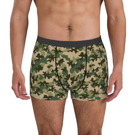 Kdxio Men's Boxer Briefs with Camouflag Print - Comfortable and Breathable Underwear for Everyday Wear