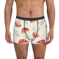 thumbnail image 1 of Kdxio Men's Boxer Briefs with Cartoon Flat Mushrooms Print - Comfortable and Breathable Underwear for Everyday Wear, 1 of 7