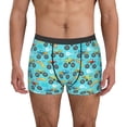 thumbnail image 1 of Kdxio Men's Boxer Briefs with Cartoon Monster Truck Print - Comfortable and Breathable Underwear for Everyday Wear, 1 of 7