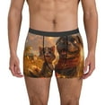 thumbnail image 1 of Kdxio Men's Boxer Briefs with Cat Dog Friendship Print - Comfortable and Breathable Underwear for Everyday Wear, 1 of 5