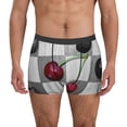 thumbnail image 1 of Kdxio Men's Boxer Briefs with Cherries laid Print - Comfortable and Breathable Underwear for Everyday Wear, 1 of 7