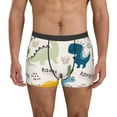 thumbnail image 1 of Kdxio Men's Boxer Briefs with Childish Dinosaur Print - Comfortable and Breathable Underwear for Everyday Wear, 1 of 7