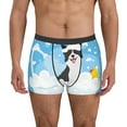thumbnail image 1 of Kdxio Men's Boxer Briefs with Collie in Bathtub Print - Comfortable and Breathable Underwear for Everyday Wear, 1 of 7
