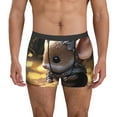 thumbnail image 1 of Kdxio Men's Boxer Briefs with Cute Big-Eared Mouse Print - Comfortable and Breathable Underwear for Everyday Wear, 1 of 5