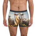 thumbnail image 1 of Kdxio Men's Boxer Briefs with Cute Prairie Sheep Herd Print - Comfortable and Breathable Underwear for Everyday Wear, 1 of 5