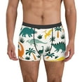 thumbnail image 1 of Kdxio Men's Boxer Briefs with Dinosaurs and Tropical Leaves Print - Comfortable and Breathable Underwear for Everyday Wear, 1 of 7