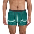 thumbnail image 1 of Kdxio Men's Boxer Briefs with ECG Wave Print - Comfortable and Breathable Underwear for Everyday Wear, 1 of 7