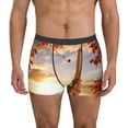 thumbnail image 1 of Kdxio Men's Boxer Briefs with Eiffel Tower with red leaves in Paris Print - Comfortable and Breathable Underwear for Everyday Wear, 1 of 7