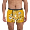 thumbnail image 1 of Kdxio Men's Boxer Briefs with Floral with Rabbits Print - Comfortable and Breathable Underwear for Everyday Wear, 1 of 7