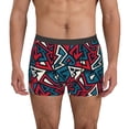 thumbnail image 1 of Kdxio Men's Boxer Briefs with Geometric Elements Print - Comfortable and Breathable Underwear for Everyday Wear, 1 of 7