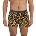 thumbnail image 1 of Kdxio Men's Boxer Briefs with Gold Glitter Leopard Print - Comfortable and Breathable Underwear for Everyday Wear, 1 of 7