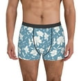 thumbnail image 1 of Kdxio Men's Boxer Briefs with Lilies Flowers Print - Comfortable and Breathable Underwear for Everyday Wear, 1 of 7