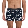 thumbnail image 1 of Kdxio Men's Boxer Briefs with Lilies Flowers Print - Comfortable and Breathable Underwear for Everyday Wear, 1 of 7