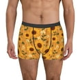 thumbnail image 1 of Kdxio Men's Boxer Briefs with Modern Wood Grain Sunflower Print - Comfortable and Breathable Underwear for Everyday Wear, 1 of 5