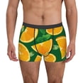 thumbnail image 1 of Kdxio Men's Boxer Briefs with Orange Print - Comfortable and Breathable Underwear for Everyday Wear, 1 of 7