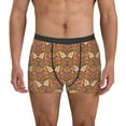 thumbnail image 1 of Kdxio Men's Boxer Briefs with Owl Mandala Print - Comfortable and Breathable Underwear for Everyday Wear, 1 of 5