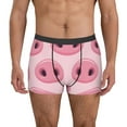 thumbnail image 1 of Kdxio Men's Boxer Briefs with Pig Nose Print - Comfortable and Breathable Underwear for Everyday Wear, 1 of 7