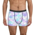 thumbnail image 1 of Kdxio Men's Boxer Briefs with Rainbow Scales Print - Comfortable and Breathable Underwear for Everyday Wear, 1 of 7