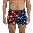thumbnail image 1 of Kdxio Men's Boxer Briefs with Red And Blue Lightning Print - Comfortable and Breathable Underwear for Everyday Wear, 1 of 5
