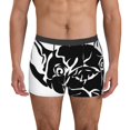 thumbnail image 1 of Kdxio Men's Boxer Briefs with Red Heart And Puppy Of Bulldog Print - Comfortable and Breathable Underwear for Everyday Wear, 1 of 5