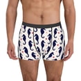 thumbnail image 1 of Kdxio Men's Boxer Briefs with Seahorses and Hearts Print - Comfortable and Breathable Underwear for Everyday Wear, 1 of 7