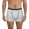 thumbnail image 1 of Kdxio Men's Boxer Briefs with Silver Glitter Print - Comfortable and Breathable Underwear for Everyday Wear, 1 of 7