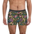 thumbnail image 1 of Kdxio Men's Boxer Briefs with Snake And Flower Print - Comfortable and Breathable Underwear for Everyday Wear, 1 of 7