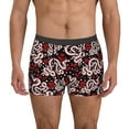 thumbnail image 1 of Kdxio Men's Boxer Briefs with Snake And Rose Print - Comfortable and Breathable Underwear for Everyday Wear, 1 of 7