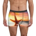 thumbnail image 1 of Kdxio Men's Boxer Briefs with Starfish Sunset Sea Beach Print - Comfortable and Breathable Underwear for Everyday Wear, 1 of 7