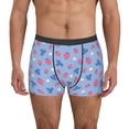 thumbnail image 1 of Kdxio Men's Boxer Briefs with Strawberry And Flowers Print - Comfortable and Breathable Underwear for Everyday Wear, 1 of 7